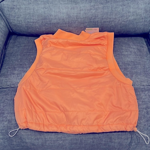 NWT LARGE ALPINE DESIGN ORANGE QUILTED VEST - THERMOLITE ECOMODE - Picture 2 of 4